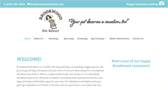 Desktop Screenshot of brookwoodpetresort.com
